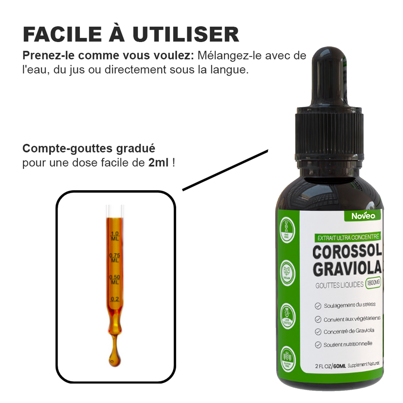 Noveo® – Extrait 100% Naturel de Corossol Pur